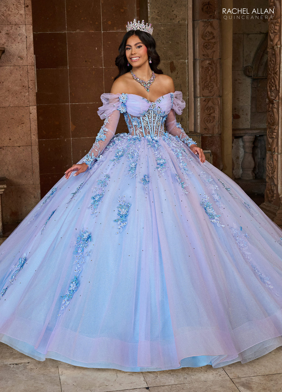 Quinceanera Dresses Long Quinceanera Ball Gown Lilac Light Blue