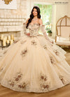 Quinceanera Dresses Quinceanera Detachable Sleeve Long Ball Gown Champagne Gold