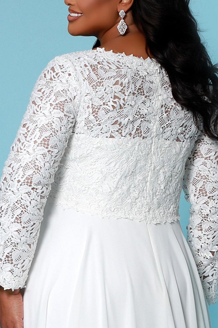 Wedding Dresses Long Sleeve Lace Wedding Gown Ivory