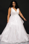 Wedding Dresses Bridal Long Sleeveless Wedding Dress Ivory