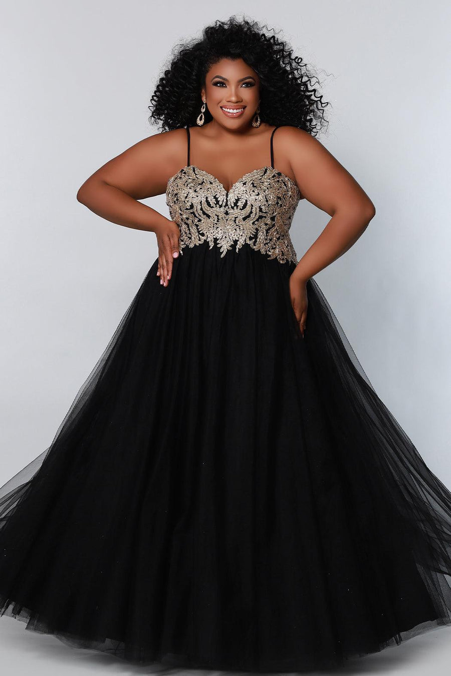  Short Sleeveless Plus Size Homecoming Prom Dress Onyx