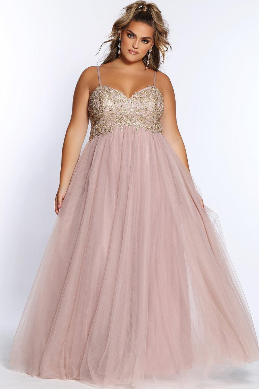  Short Sleeveless Plus Size Homecoming Prom Dress Dusty Mauve