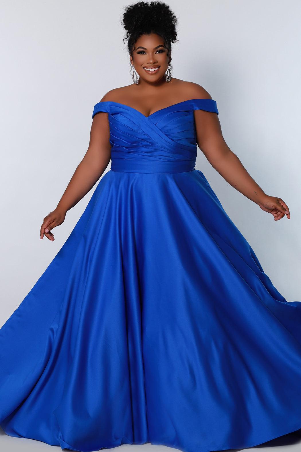 Emerald Sydneys Closet SC7321 Long Off Shoulder Plus Size Prom Dress for  $399.99 – The Dress Outlet