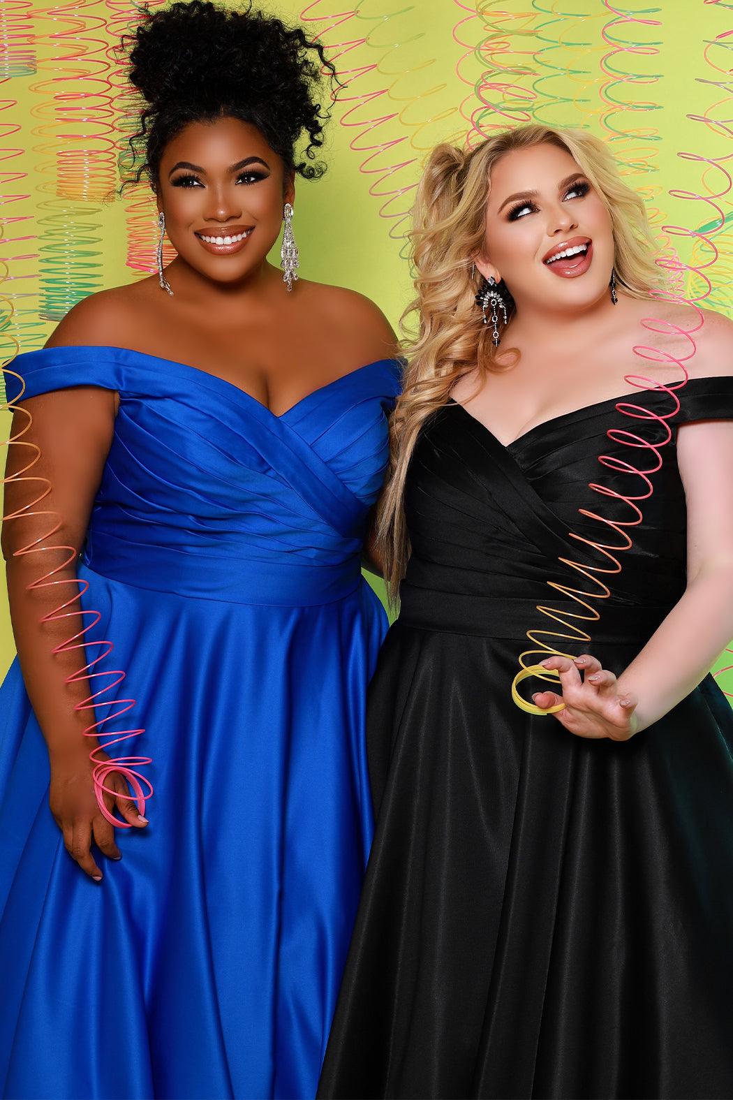 Sapphire Blue Plus Size Dresses