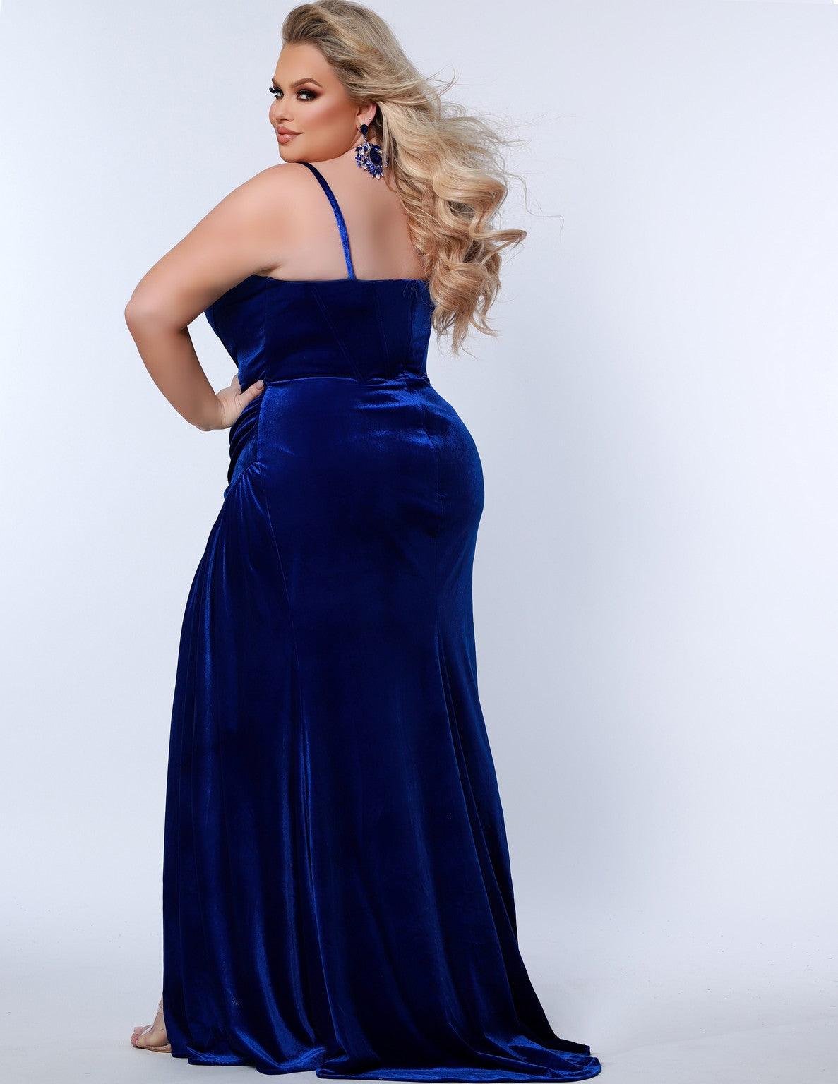 Plus Size Dresses Plus Size Long Strapless Prom Dress Royal