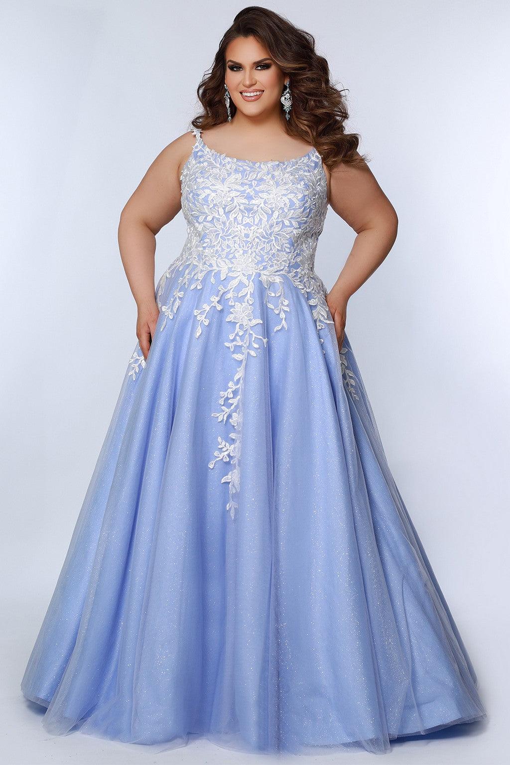 Plus Size Dresses Plus Size Long Formal Prom Dress Periwinkle