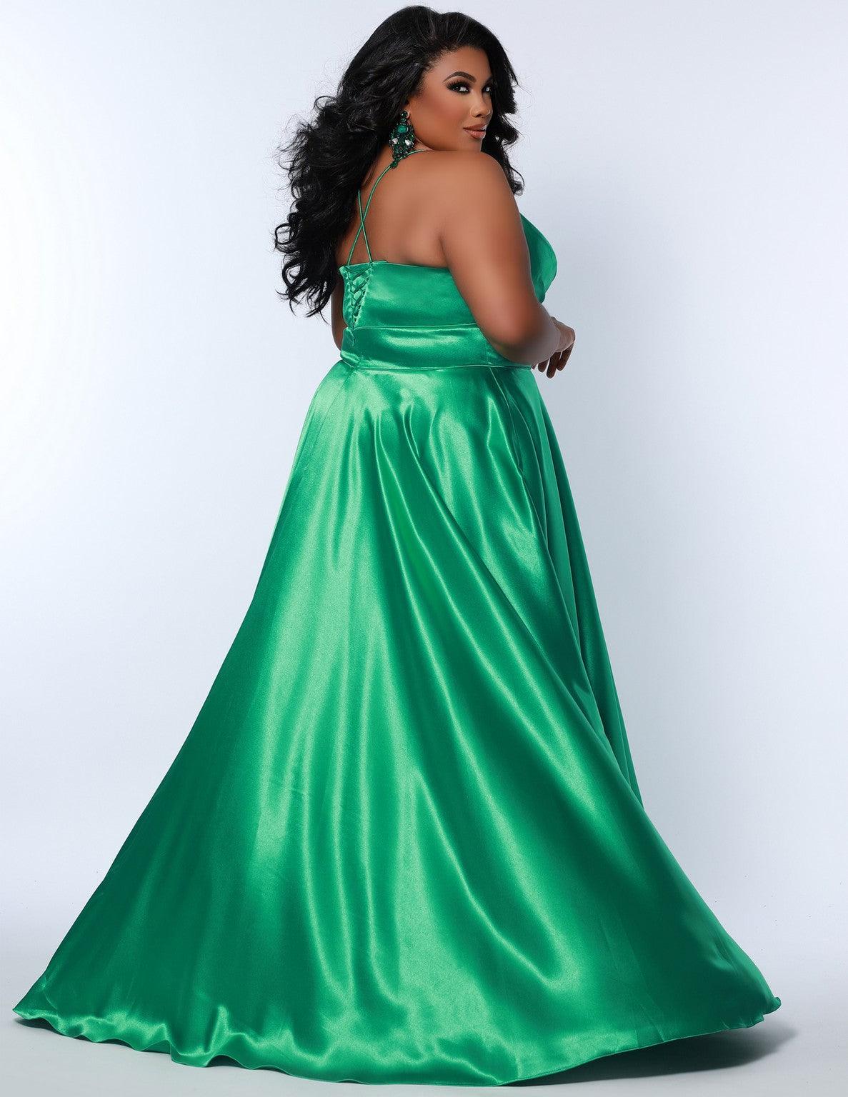 Plus Size Dresses Long Formal Plus Size Prom Dress  Lime