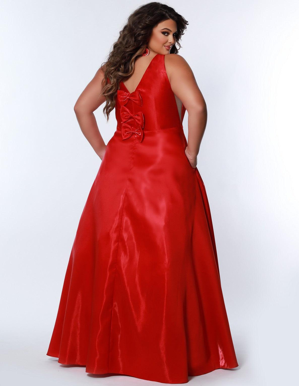 Plus Size Dresses Plus Size Long Sleeveless Prom Gown Ruby