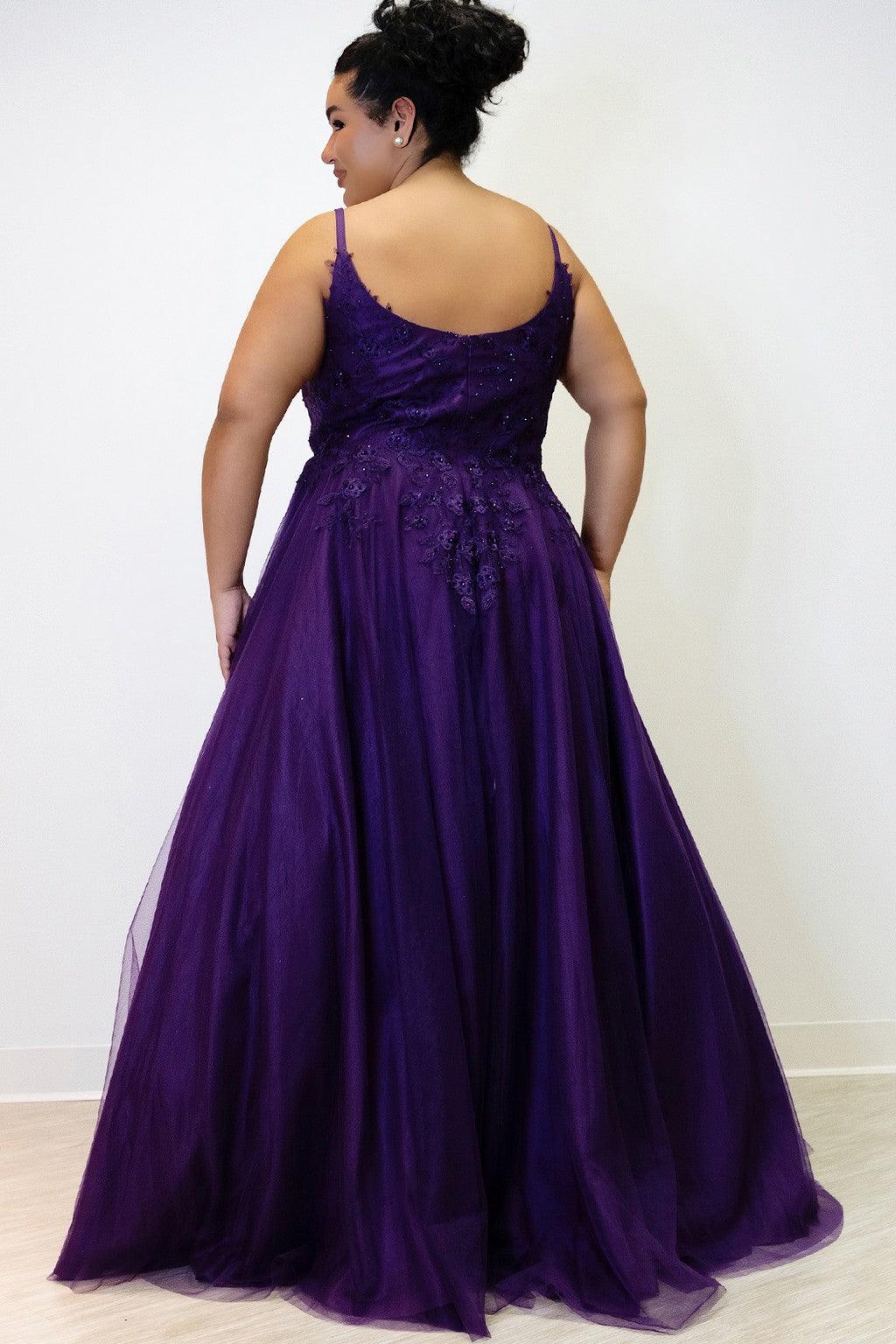 Plus Size Dresses Plus Size Long Formal Prom Dress Plum