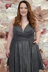 Plus Size Dresses Plus Size Short Homecoming Dress Gunmetal