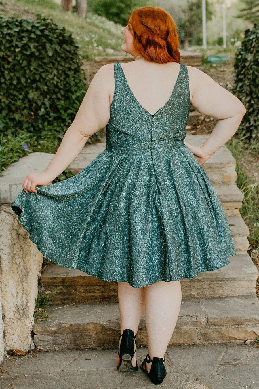 Plus Size Dresses Plus Size Short Homecoming Dress Teal