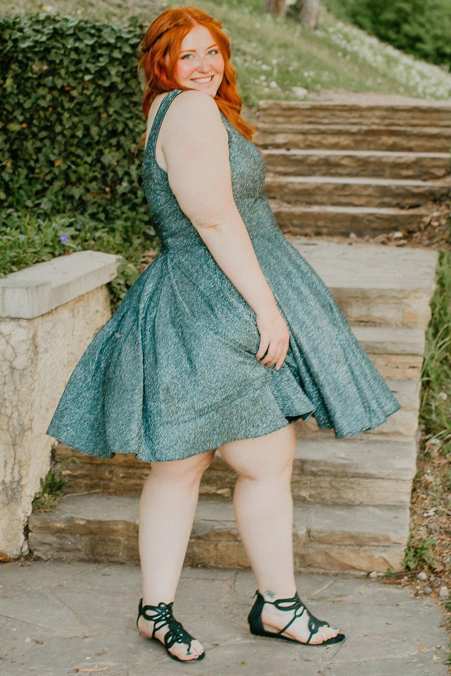 Plus Size Dresses Plus Size Short Homecoming Dress Teal