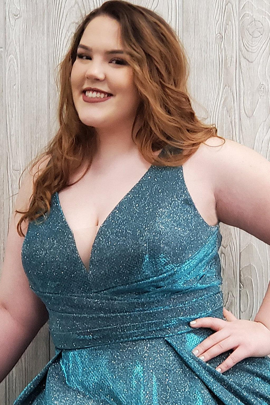 Plus Size Dresses Plus Size Short Homecoming Dress Teal