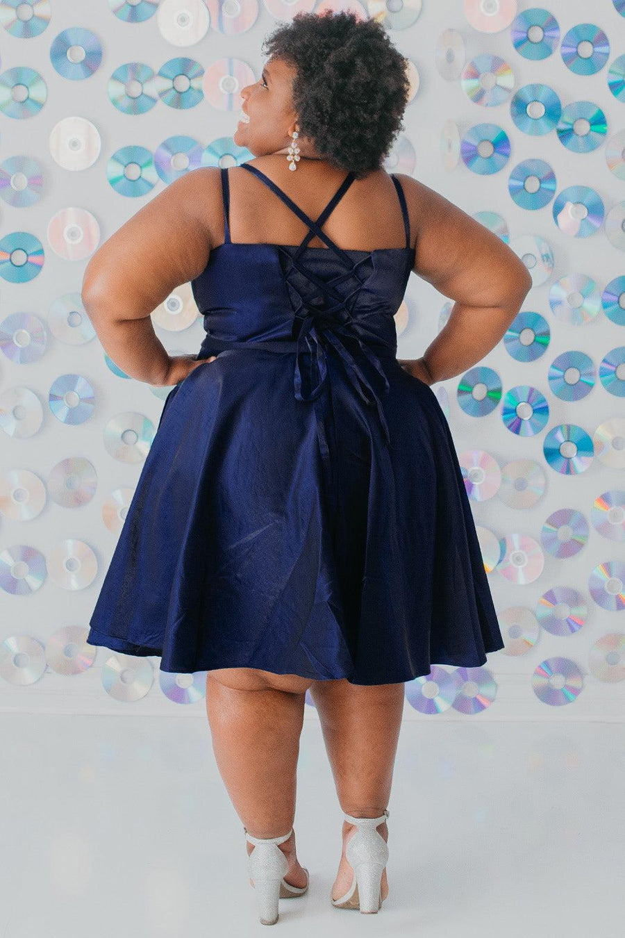 Prom Dresses Short Plus Size Prom Homecoming Dress Navy