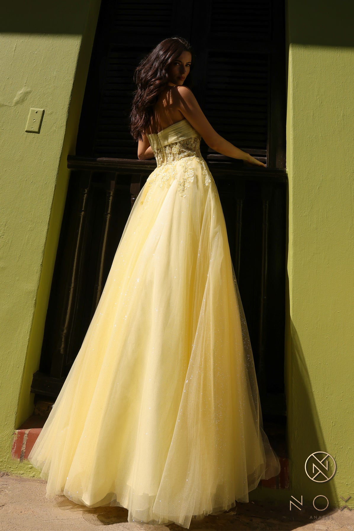 Prom Dresses Long Formal A Line Gown Lemon