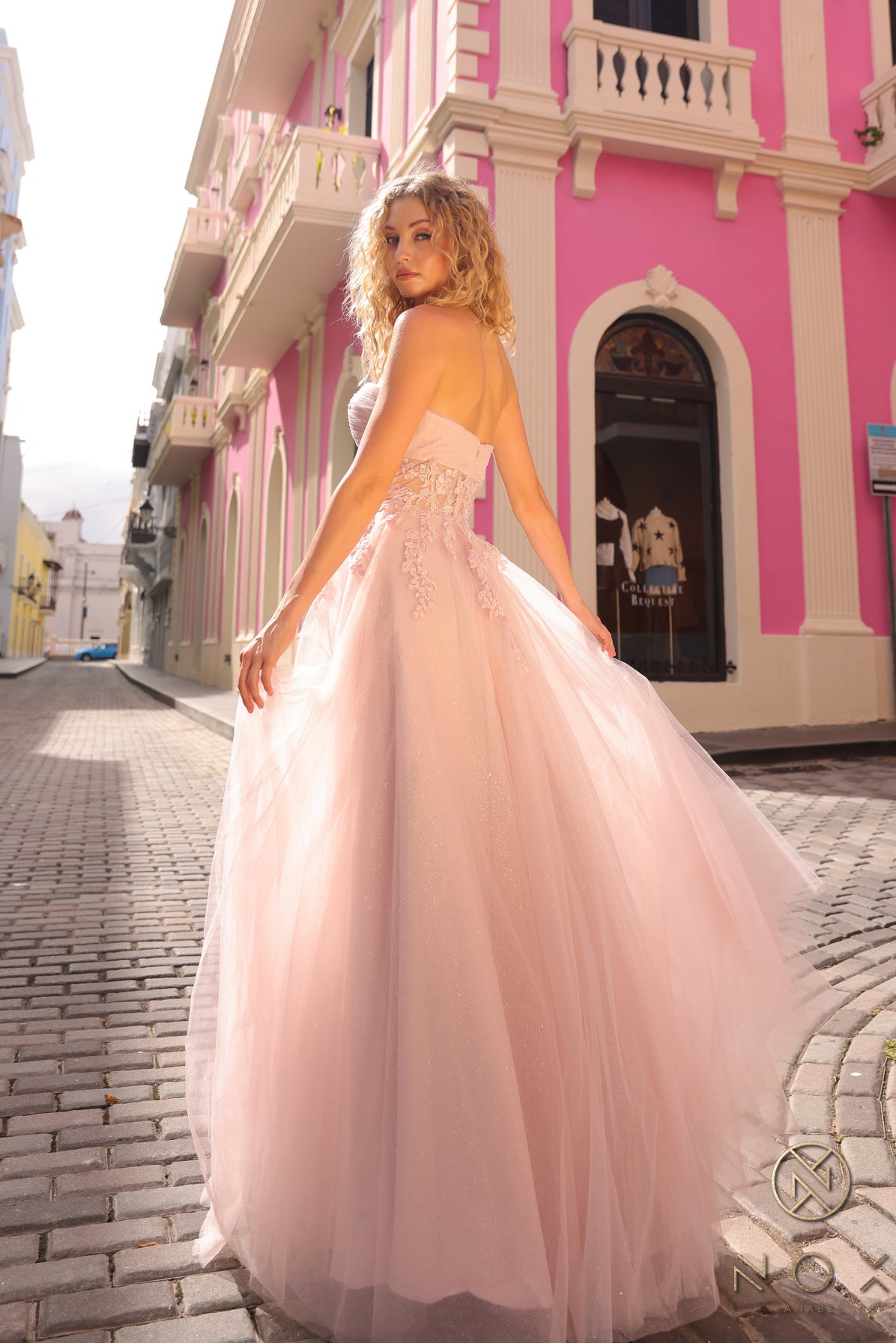 Prom Dresses Long Formal A Line Gown Light Mauve