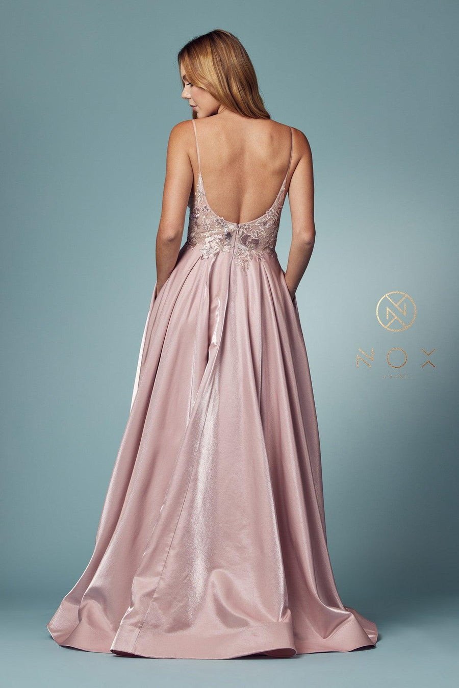 A-Line Sexy Long Prom Dress - The Dress Outlet