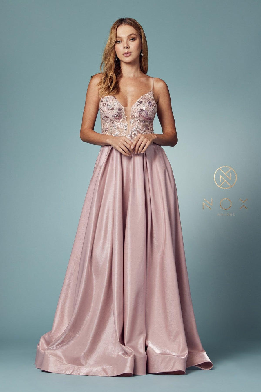 A-Line Sexy Long Prom Dress - The Dress Outlet