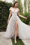 Wedding Dresses Sleeveless Long Wedding Dress OFF WHITE