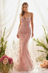 Andrea & Leo A1115 Mermaid Prom Gown Dusty Rose