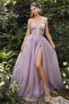 Andrea & Leo A1128 Halter Tulle Prom Dress Blush-Mauve