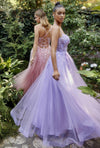 Andrea & Leo A1141 Spaghetti Strap Prom Dress Dusty Rose - Lavender