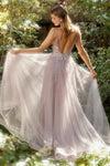 Andrea & Leo A1143 Spaghetti Strap Prom Dress Mauve Back