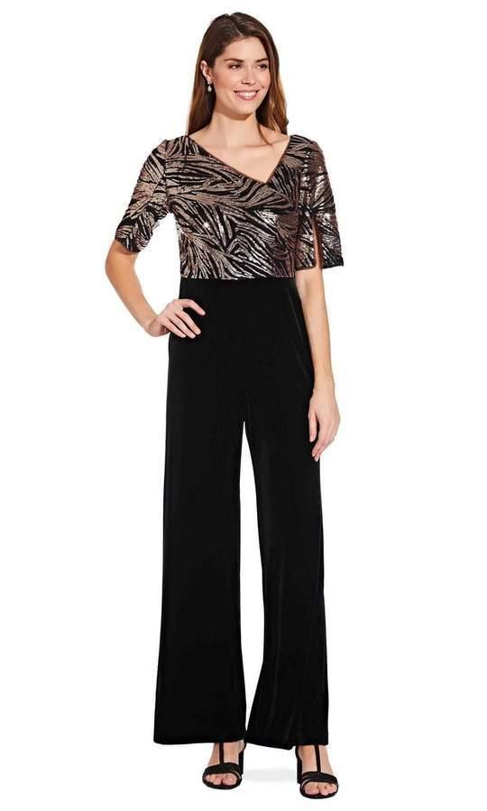 Adrianna Papell  Formal Sequins Jumpsuit AP1E206295 - The Dress Outlet