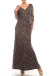 Adrianna Papell Long Formal Beaded Dress AP1E206204 - The Dress Outlet