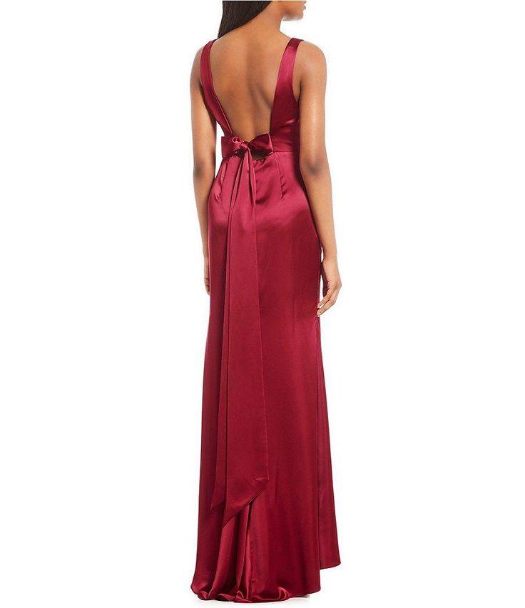 Red Plum Adrianna Papell AP1E203395 Long Formal Dress for 121.99 The Dress Outlet