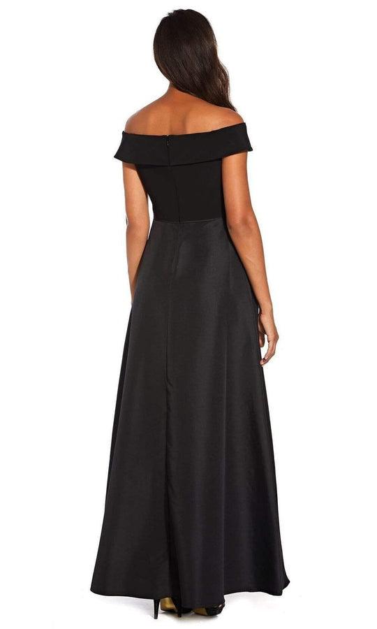 Adrianna Papell Long Off Shoulder Dress AP1E206587 - The Dress Outlet