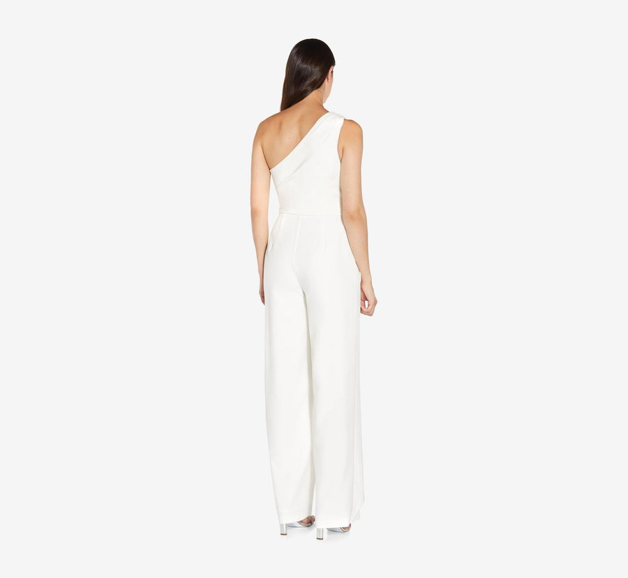 Adrianna Papell One Shoulder Jumpsuit AP1E208965 - The Dress Outlet