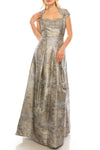 Aidan Mattox Long Formal Beaded Dress MD1E202411 - The Dress Outlet