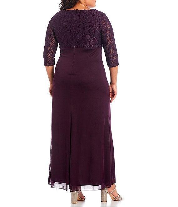 Alex Evening Long Plus Size Dress 84122469 - The Dress Outlet