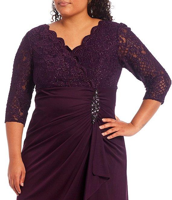 Alex Evening Long Plus Size Dress 84122469 - The Dress Outlet