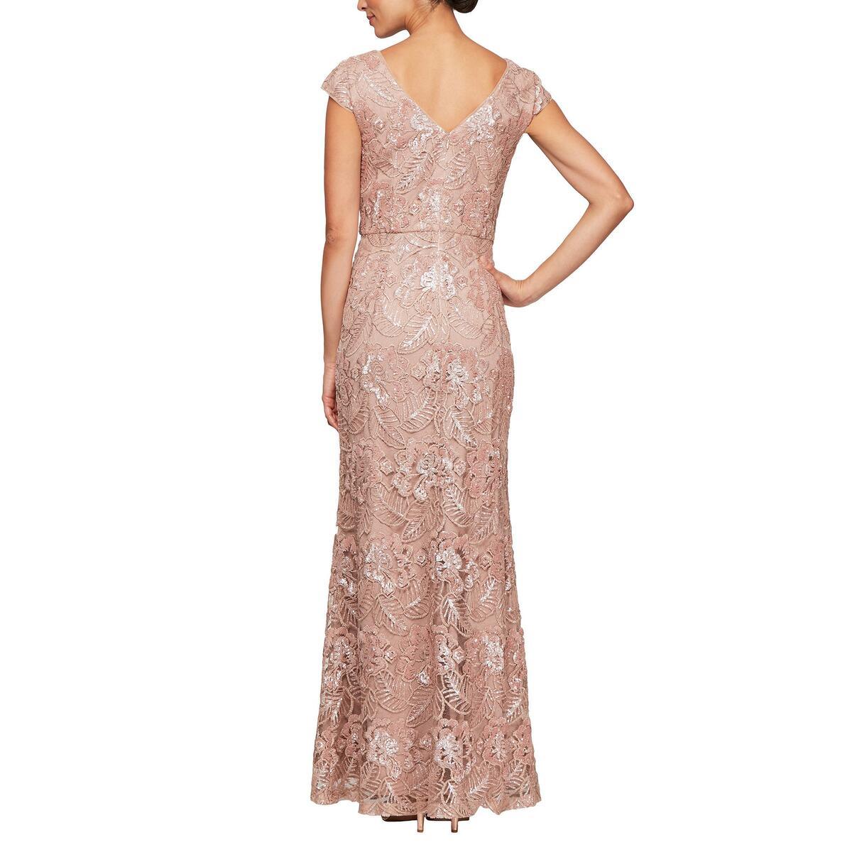 Rose Gold Alex Evenings AE8117922 Formal Long Dress for 259.0 The Dress Outlet