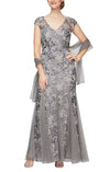 Alex Evenings Long Formal Dress 8117897 - The Dress Outlet