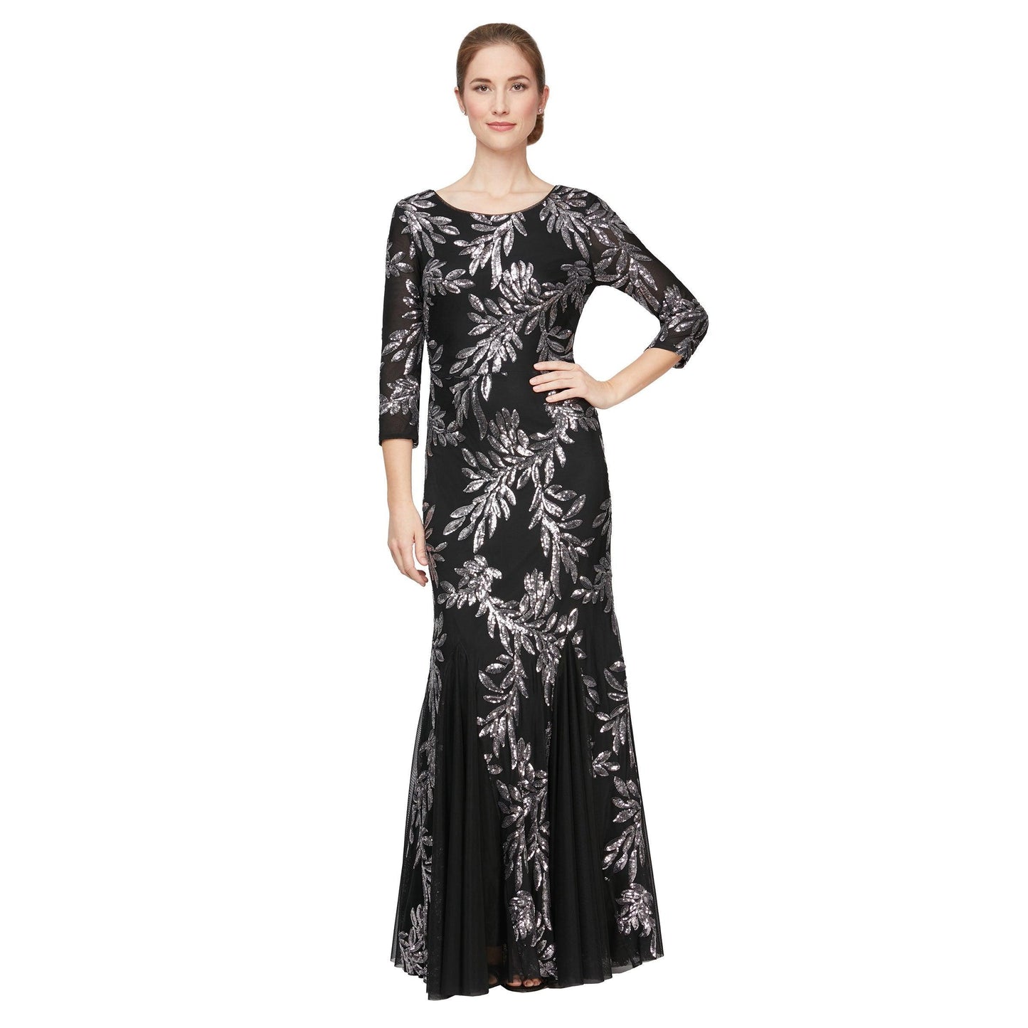 Alex Evenings Long Formal Dress 8196707 - The Dress Outlet