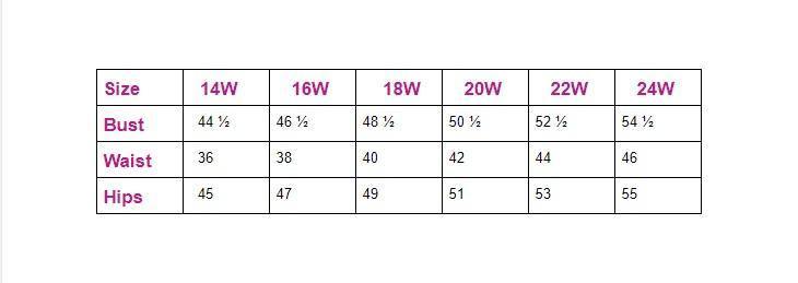 Alex evenings 2025 plus size chart