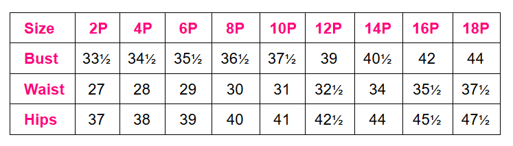 Alex evenings shop plus size chart