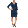 Alex Evenings Short 3/4 Sleeve Cocktail Dress 8166637 - The Dress Outlet