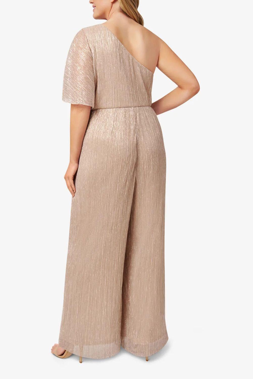 Jumpsuit One Shoulder Wide Leg Jumpsuit TAUPE MIST