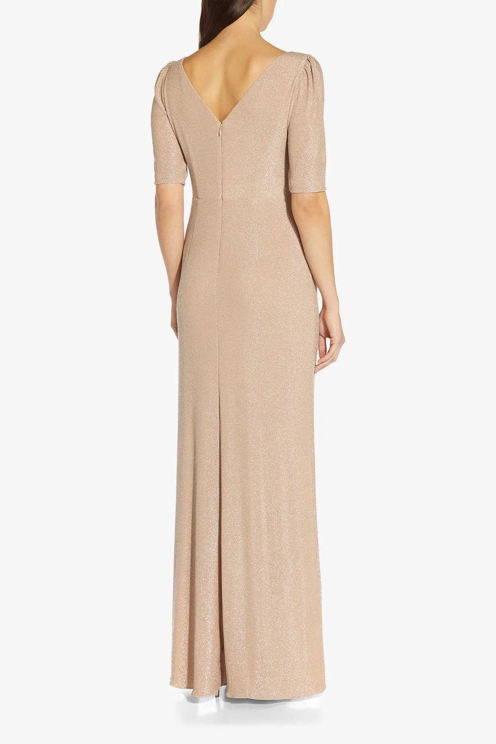 Adrianna Papell Champagne Dress