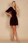 BCBGeneration Short Formal Velvet Dress - The Dress Outlet