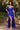 Long Formal Off Shoulder Prom Satin Dress Royal