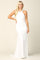 Bridal Long Beaded Halter Wedding Dress - The Dress Outlet