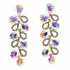 Bridal Rhinestone Chandelier Teardrop Earrings - The Dress Outlet