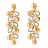 Bridal Rhinestone Chandelier Teardrop Earrings - The Dress Outlet