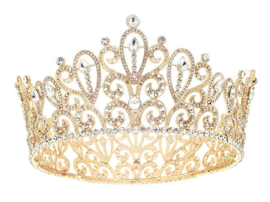 Bridal Wedding Rhinestone Bohemian Tiara Crown - The Dress Outlet