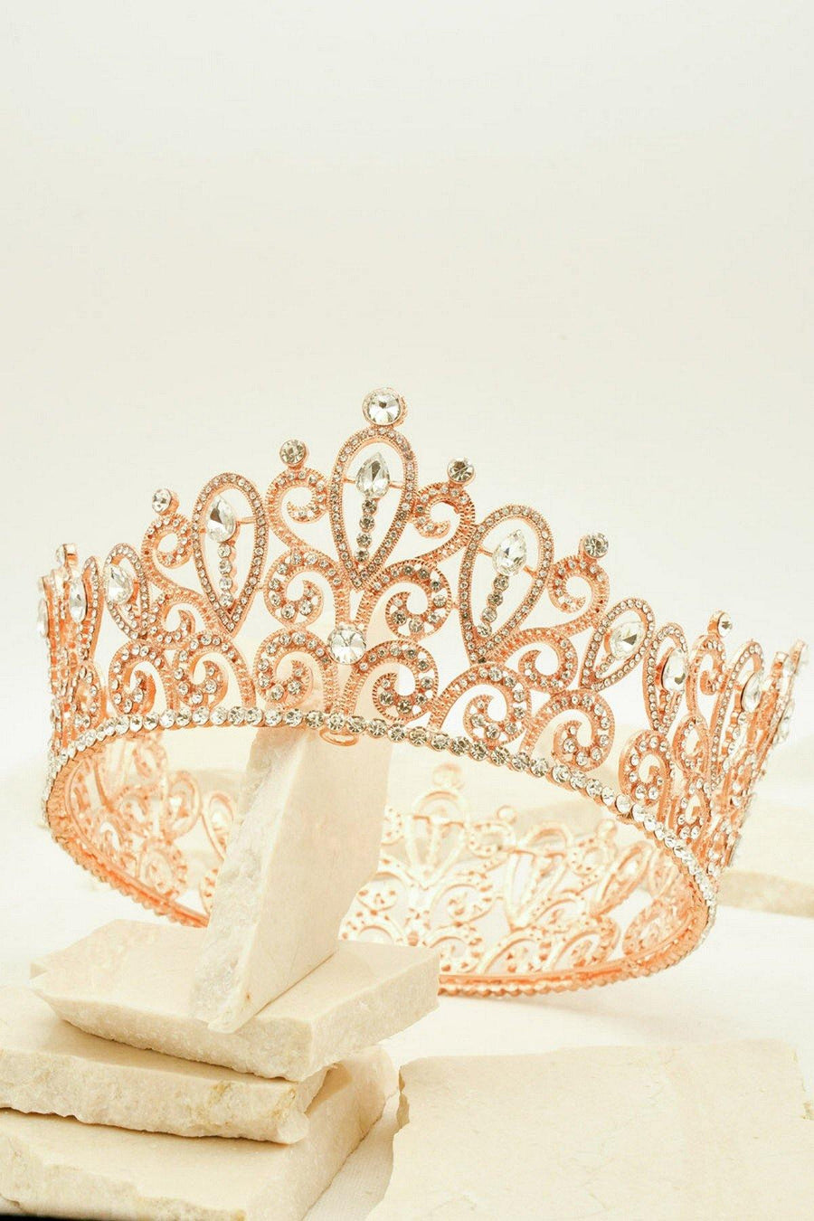 Bridal Wedding Rhinestone Bohemian Tiara Crown - The Dress Outlet